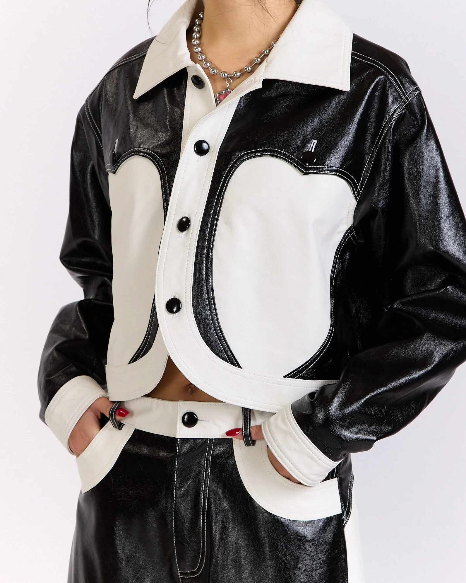 Duo LOVE Faux Leather Jacket — SOMEWHERE NOWHERE